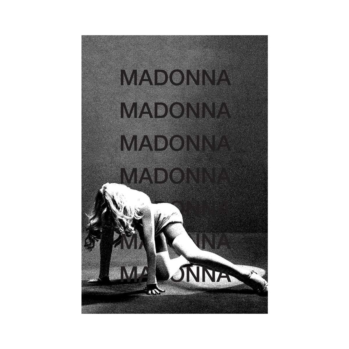DANCE FLOOR SCREEN PRINT POSTER (BW)