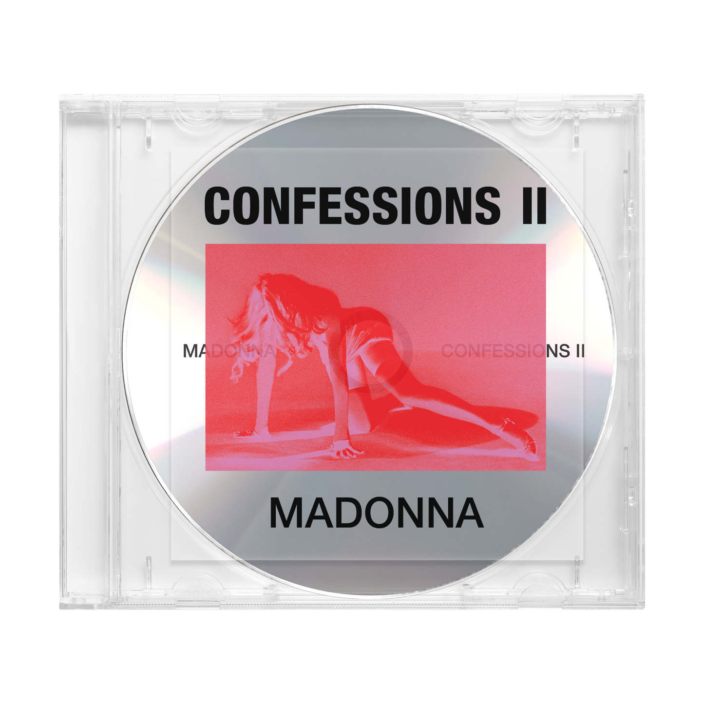 CD cover of 'Confessions II' by Madonna with a clear case.