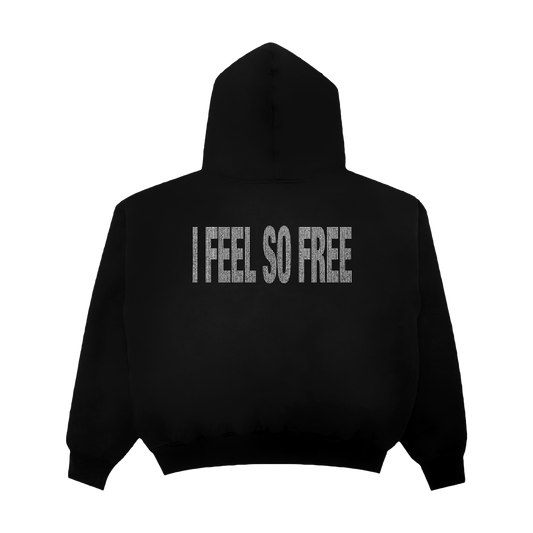 I FEEL SO FREE RHINESTONE HOODIE