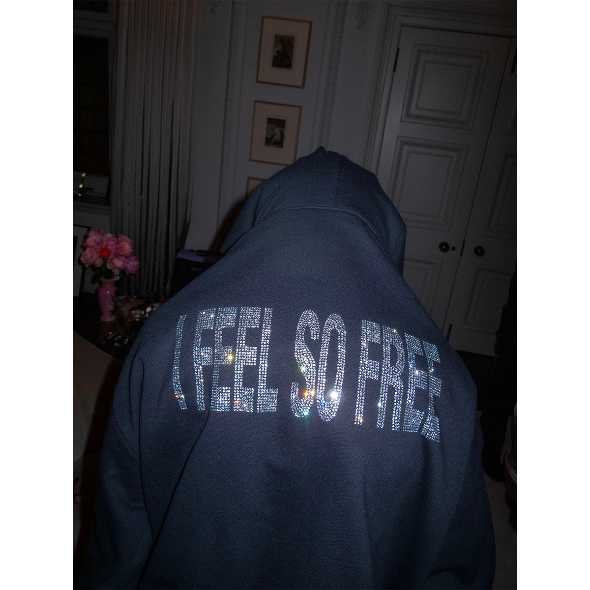 I FEEL SO FREE RHINESTONE HOODIE