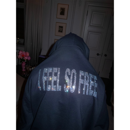 I FEEL SO FREE RHINESTONE HOODIE