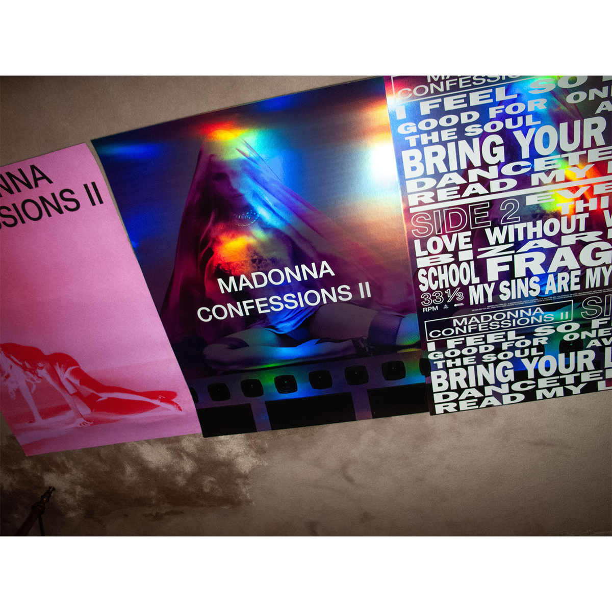 CONFESSIONS II TRACKLIST HOLOGRAM POSTER