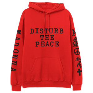 Red top pullover hoodie