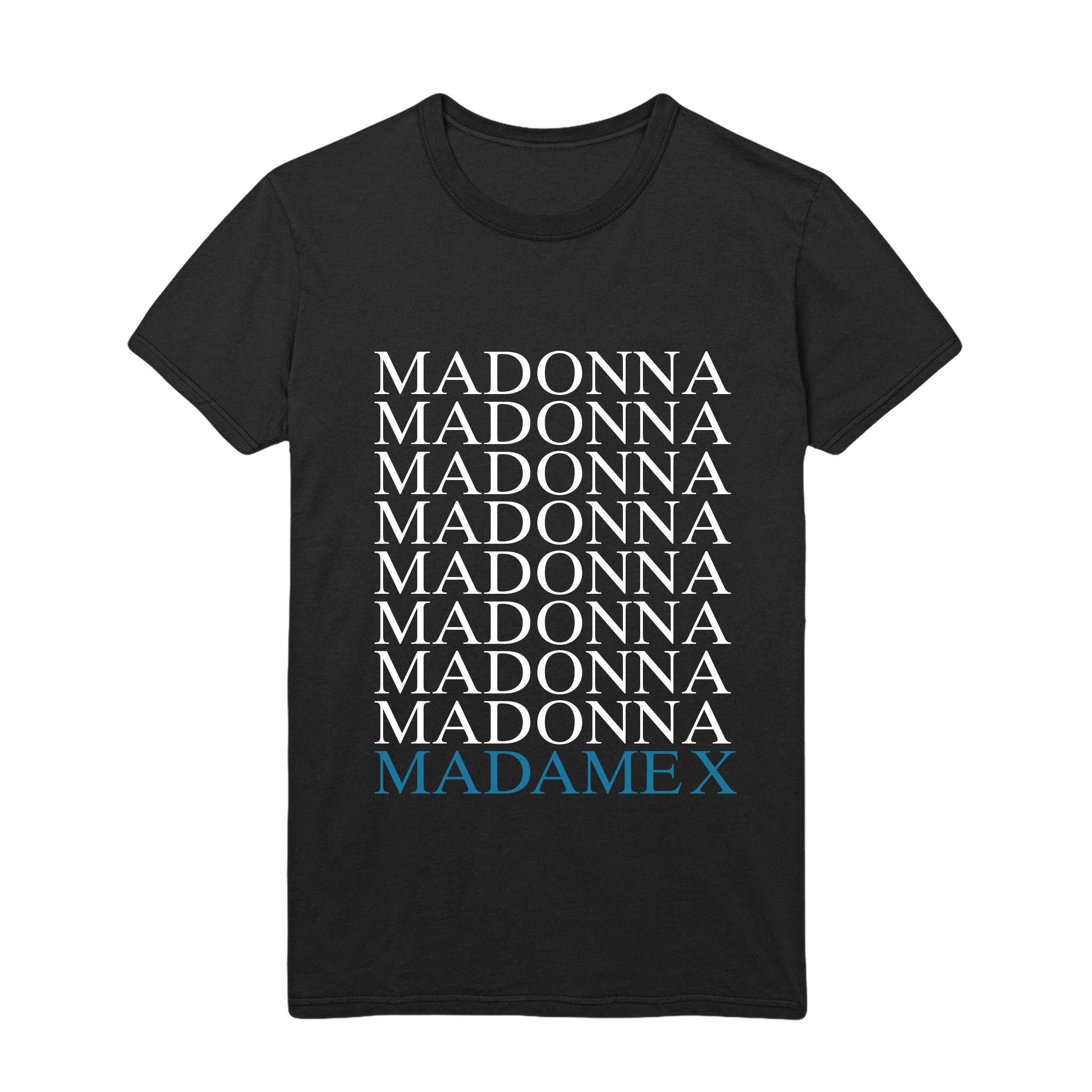 Madonna Madame X logo Tee - black-Madonna